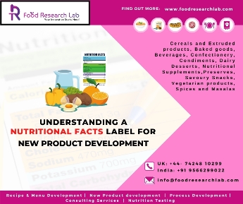 Understanding a nutritional facts label for new product development