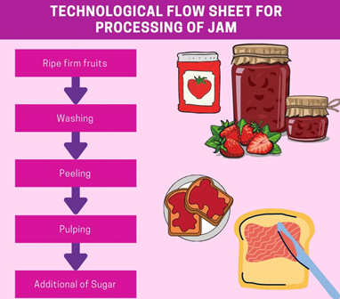 Technological flow sheet for processing of Jam